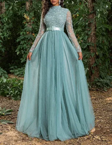 Rochie lunga Faeriesty, albastru