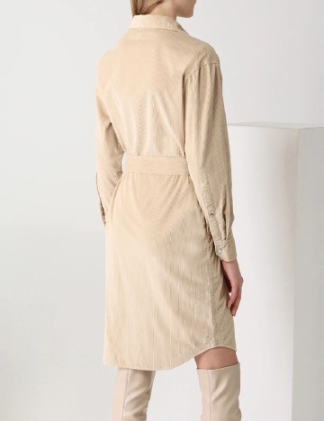Rochie scurta BOSS, bej