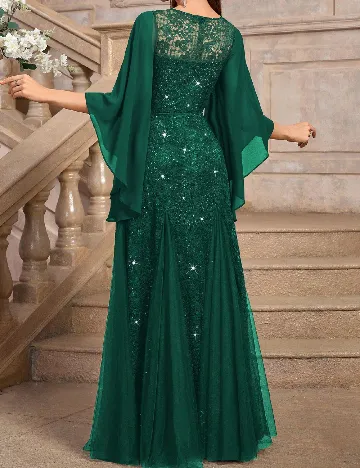Rochie lunga Miusol, verde
