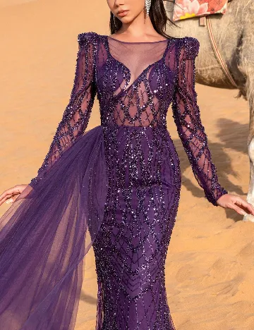 Rochie lunga Faeriesty, mov