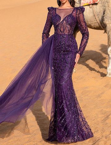 Rochie lunga Faeriesty, mov