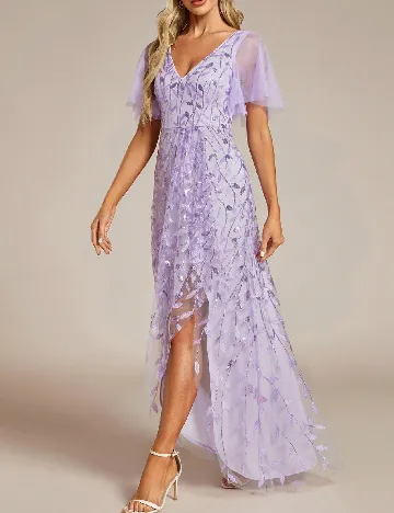 Rochie lunga Ever-Pretty, mov