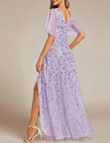 Rochie lunga Ever-Pretty, mov