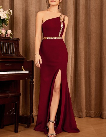 Rochie lunga Mgiacy, rosu