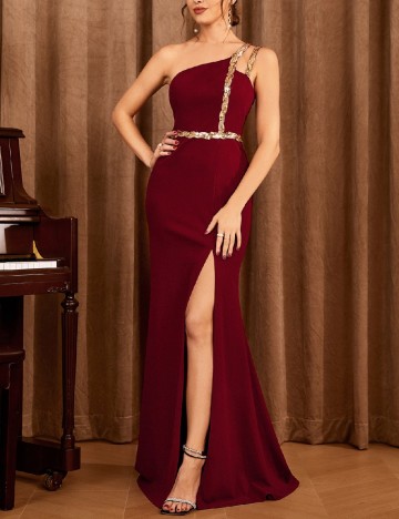 Rochie lunga Mgiacy, rosu