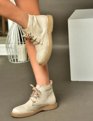 Ghete Fox Shoes, bej