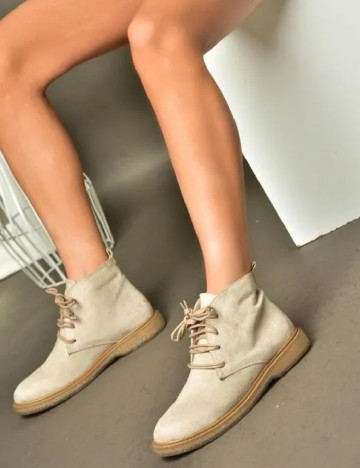 Ghete Fox Shoes, bej