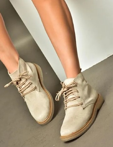 Ghete Fox Shoes, bej