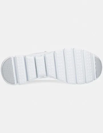 Adidasi SKECHERS, alb/gri
