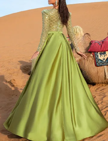 Rochie lunga Faeriesty, verde