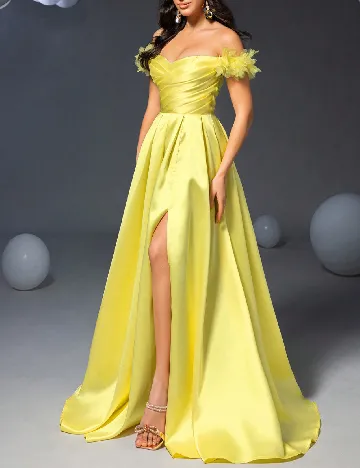 Rochie lunga Faeriesty, galben