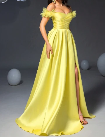 Rochie lunga Faeriesty, galben