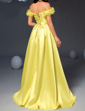Rochie lunga Faeriesty, galben