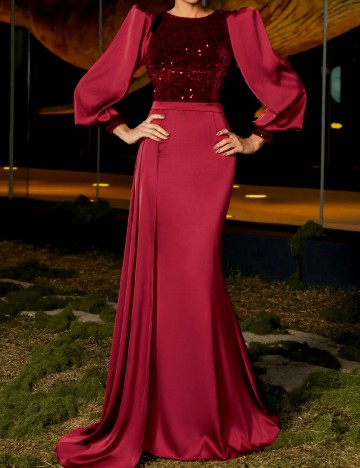 Rochie lunga Faeriesty, rosu