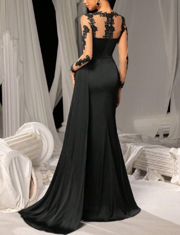 Rochie lunga Faeriesty, negru