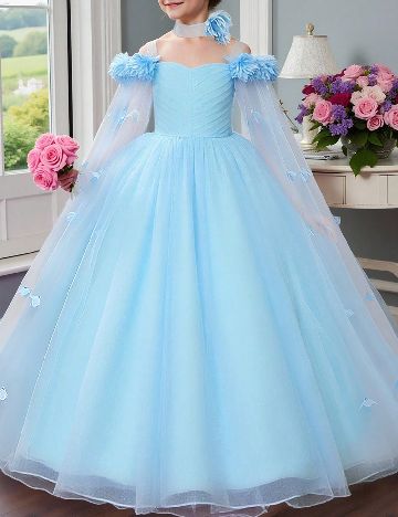 Rochie Shein Kids, albastru deschis