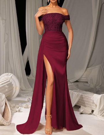 Rochie lunga Faeriesty, visiniu