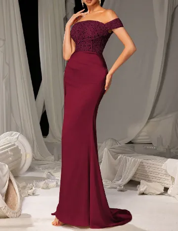 Rochie lunga Faeriesty, visiniu