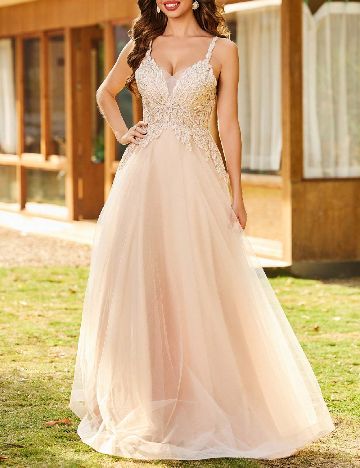 Rochie lunga SHEIN, crem