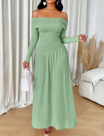 Rochie lunga SHEIN, verde