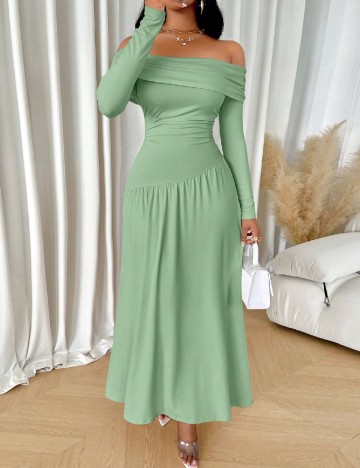Rochie lunga SHEIN, verde