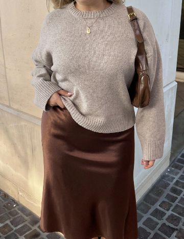 Pulover SHEIN CURVE, bej