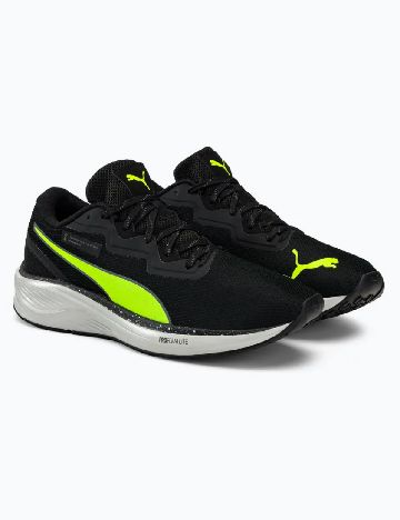 Adidasi Puma, negru/verde