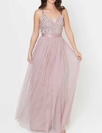 Rochie lunga Maya Deluxe, roz