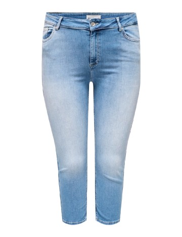 Pantaloni trei sferturi Only Carmakoma, albastru