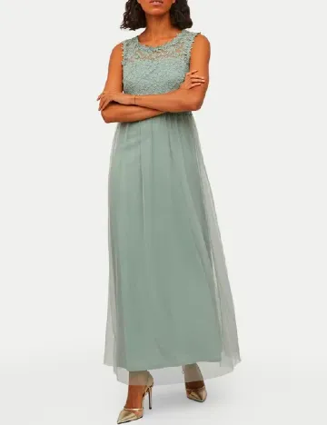 Rochie lunga Vila, verde