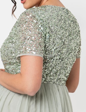 Rochie medie Maya Deluxe, verde
