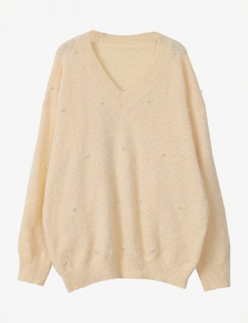 Pulover SHEIN CURVE, galben deschis