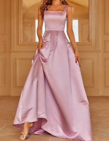 Rochie lunga Faeriesty, roz