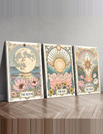 Set tablouri, 50 x 70 cm 3 bucati SHEIN, mix culori