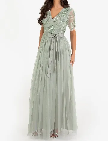 Rochie lunga Maya Deluxe, verde