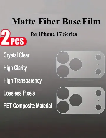 Set folie de sticla camera, iPhone 17 Pro Max 2 bucati SHEIN, transparent