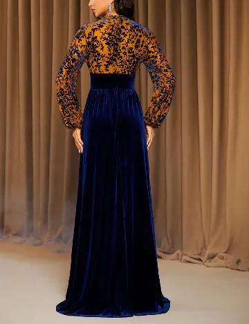 Rochie lunga Love&Lemonade, bleumarin