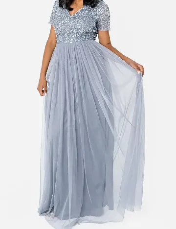 Rochie lunga Maya Deluxe, gri