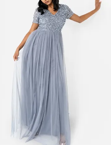 Rochie lunga Maya Deluxe, gri