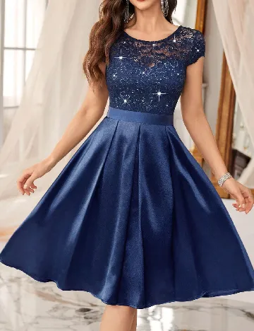 Rochie scurta Miusol, bleumarin