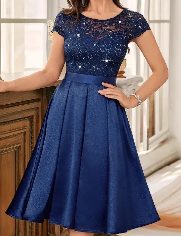 Rochie scurta Miusol, bleumarin