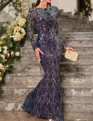 Rochie lunga UNITHORSE, mix culori
