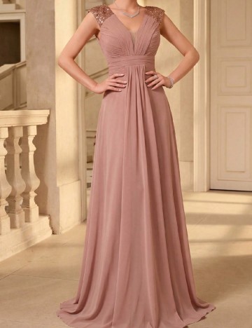 Rochie lunga UNITHORSE, roz