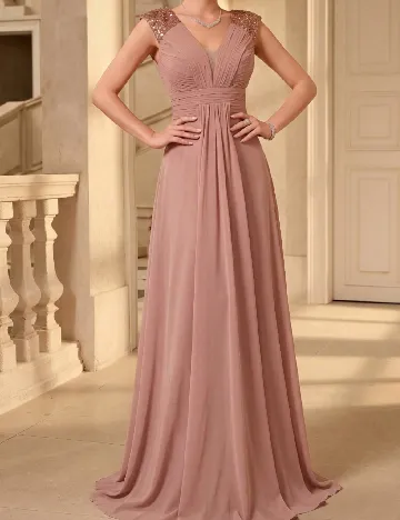 Rochie lunga UNITHORSE, roz