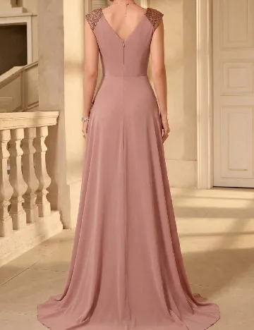 Rochie lunga UNITHORSE, roz