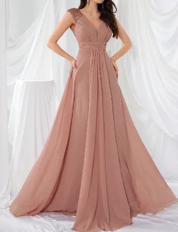 Rochie lunga UNITHORSE, roz