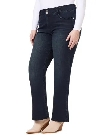 Blugi Wallflower Plus Size, bleumarin