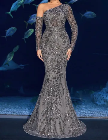 Rochie lunga Faeriesty, gri