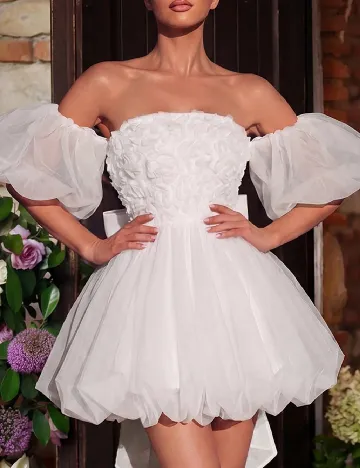 Rochie scurta Faeriesty, alb