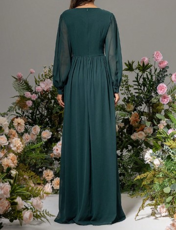 Rochie lunga Love&Lemonade, verde